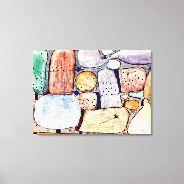 Klee - Teile einer Landschaft Leinwanddruck (Vorderseite)