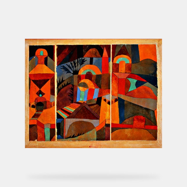 Klee - Tempelgärten Acrylschild (Vorderseite)