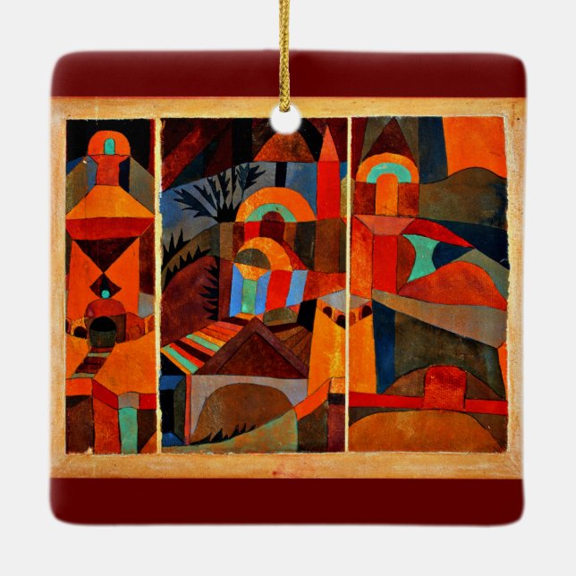 Klee - Tempelgärten Keramikornament (Rückseite)