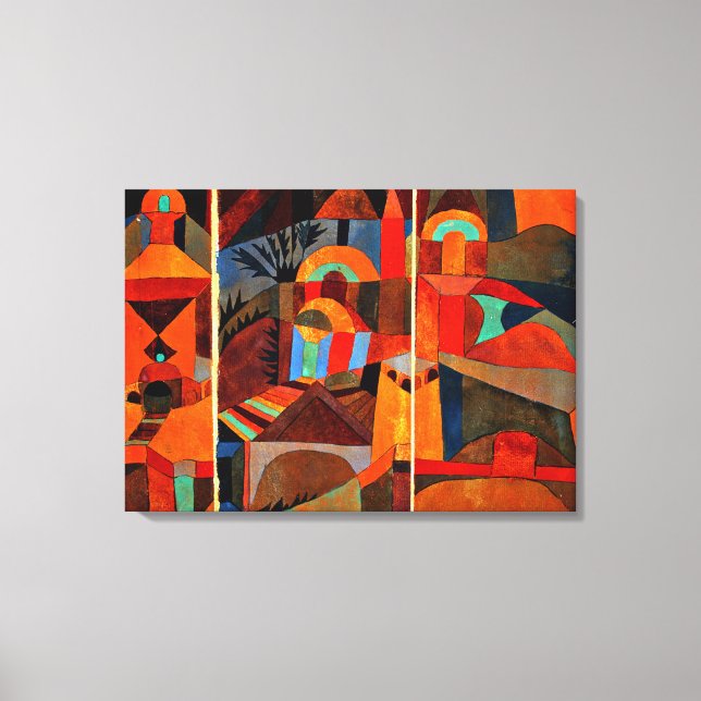 Klee - Tempelgärten Leinwanddruck (Vorderseite)