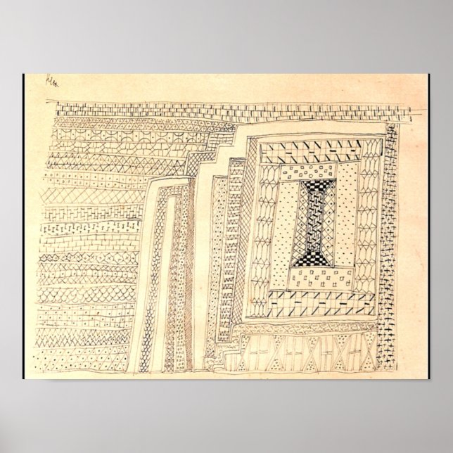 Klee - Teppich, abstrakte Kunstwerke Poster (Vorne)