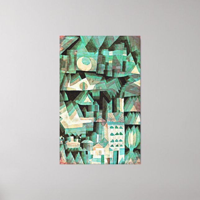 Klee - Traumstadt, abstrakte Kunst, Leinwanddruck (Vorderseite)