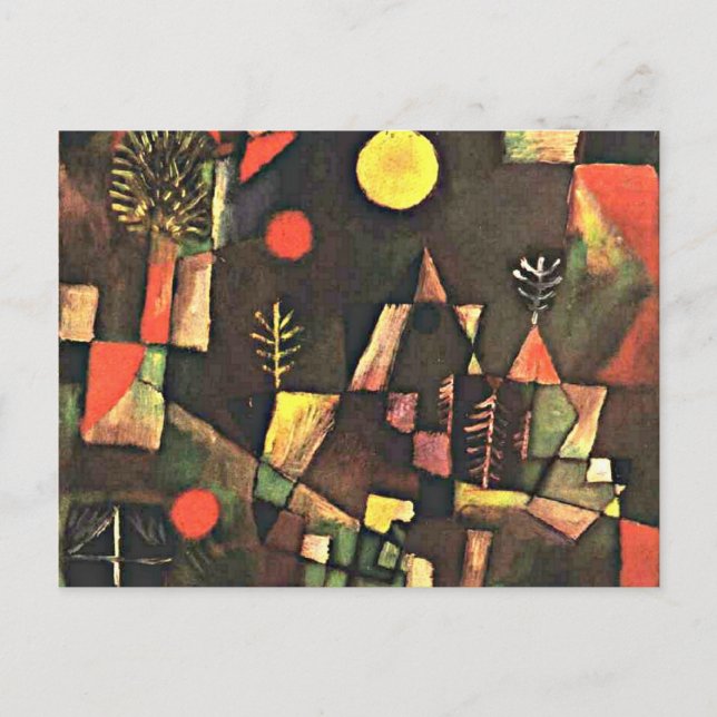 Klee - Vollmond Postkarte (Vorderseite)