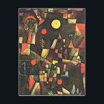 Klee - Vollmond Postkarte<br><div class="desc">Vollmond,  berühmtes Gemälde von Paul Klee.</div>