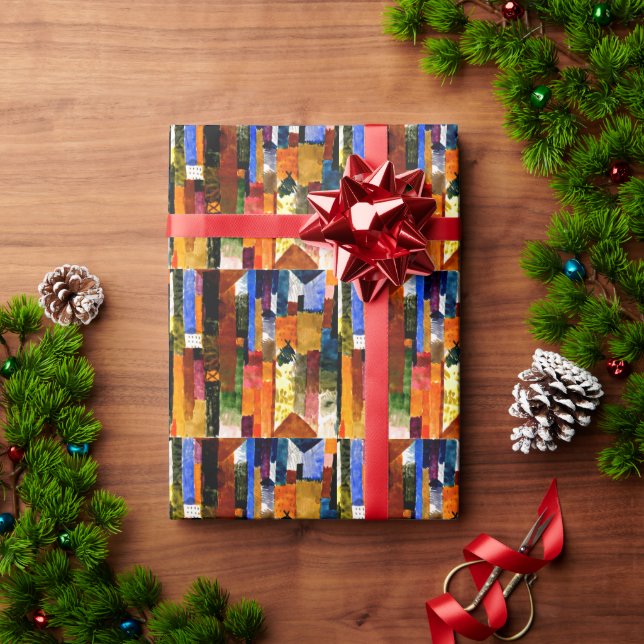 Klee - Vor der Stadt Geschenkpapier (Feiertagsgeschenk)