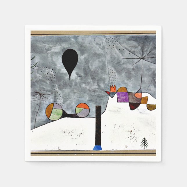 Klee - Winter Serviette (Vorderseite)