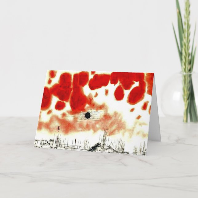 Klee - Wolken über Bor, Karte (Vorderseite)