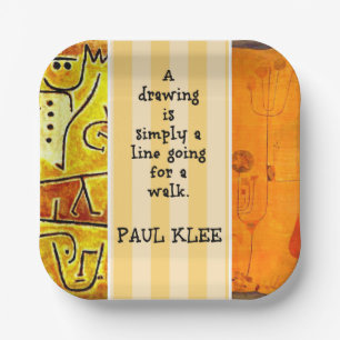 Klee - Zitate und Bilder Pappteller