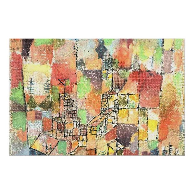 Klee - Zwei Landhäuser Poster (Vorderseite)