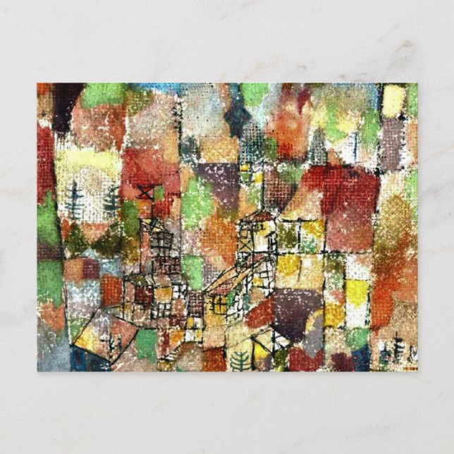 Klee - Zwei Landhäuser Postkarte (Vorderseite)