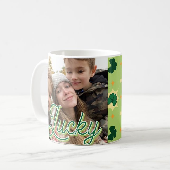 Kleeblatt 3/17 St Patricks Day Kaffeetasse (Vorderseite Links)