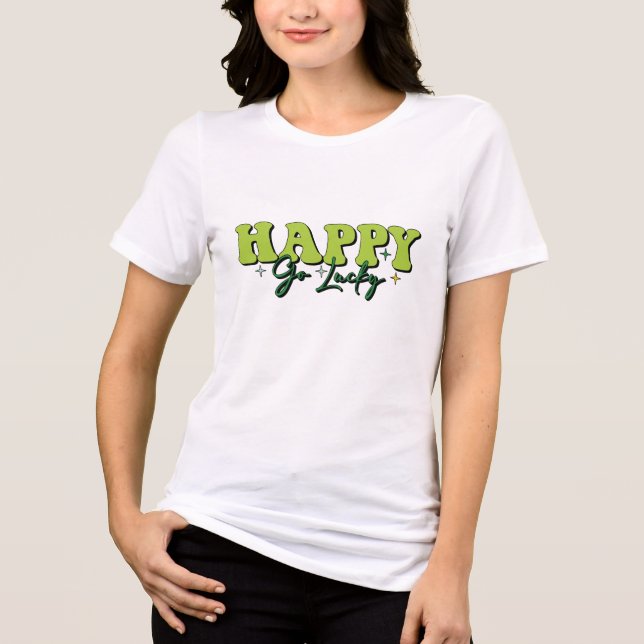 Kleeblatt 3/17 St Patricks Day Tri-Blend Shirt (Vorderseite)