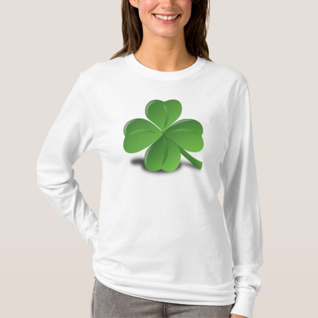 Kleeblatt 3D/Klee T-Shirt (Vorderseite)