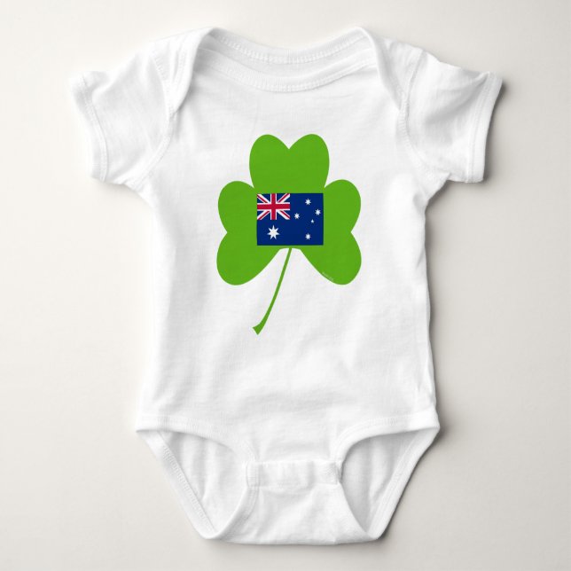 Kleeblatt-Australien Baby Strampler (Vorderseite)