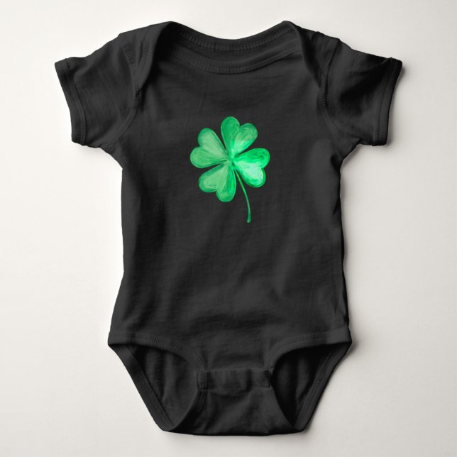 Kleeblatt Baby Strampler (Vorderseite)