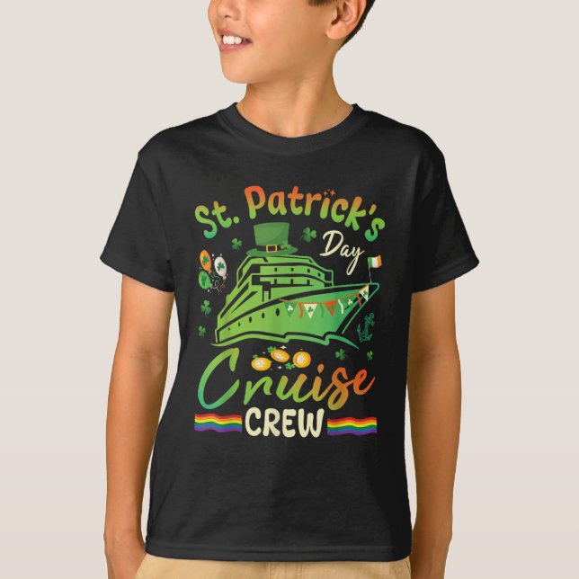 Kleeblatt Balloons St Patrick's Day Cruise Crew T-Shirt (Vorderseite)
