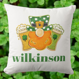 Kleeblatt Beers Leprechaun St Patrick's Custom Kissen