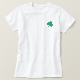 Kleeblatt Besticktes T-Shirt