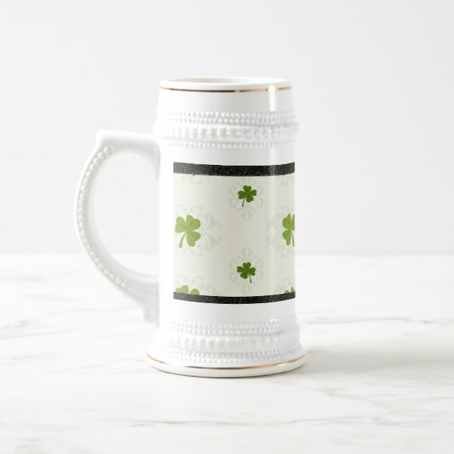 KLEEBLATT BIER STEIN TASSE (Links)