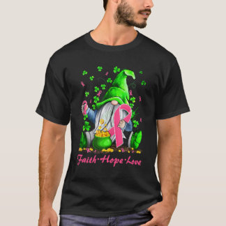 Kleeblatt Brustkrebs Bewusstsein Irish St Pa T-Shirt