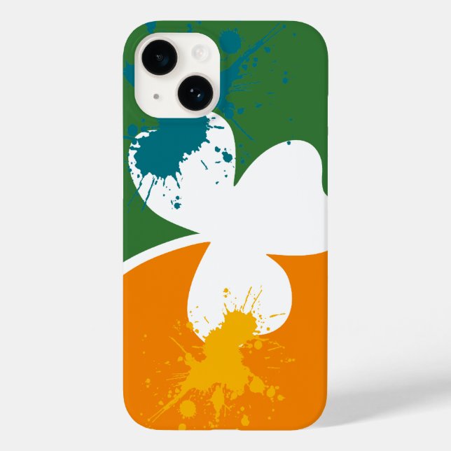 Kleeblatt Case-Mate Samsung Galaxy Fall iPhone 14 Hülle (Rückseite)