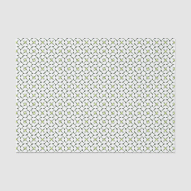 Kleeblatt Celtic Inspiriert Pattern St. Patrick's  Seidenpapier (Vorderseite)