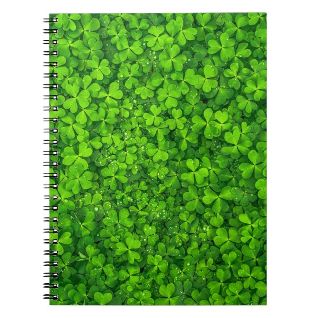 Kleeblatt Clovers Green Irish Symbol Irland Notizblock (Vorderseite)