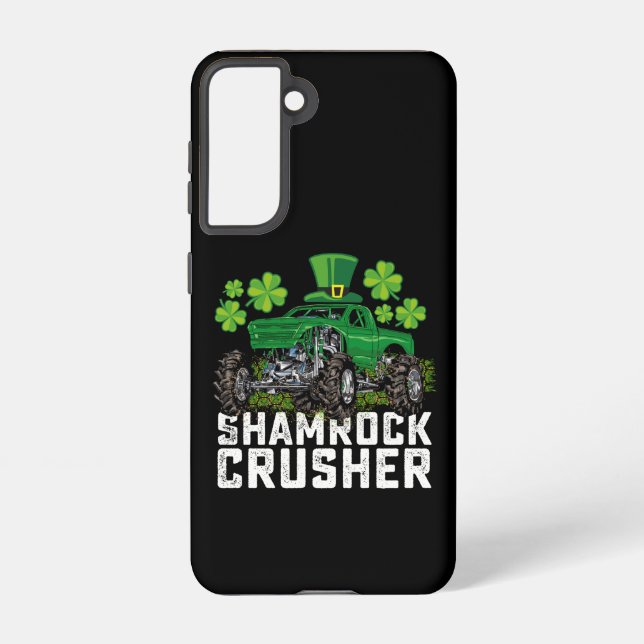 Kleeblatt Crusher St Patricks Day Monster Truck Samsung Galaxy Hülle (Rückseite)