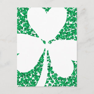 Kleeblatt Cutout Postkarte