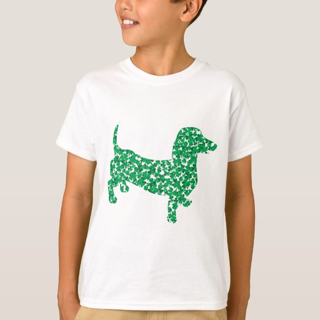 Kleeblatt Dackel T-Shirt (Vorderseite)