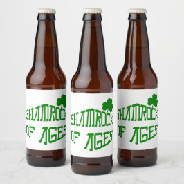 Kleeblatt des Alters Bierflaschenetikett