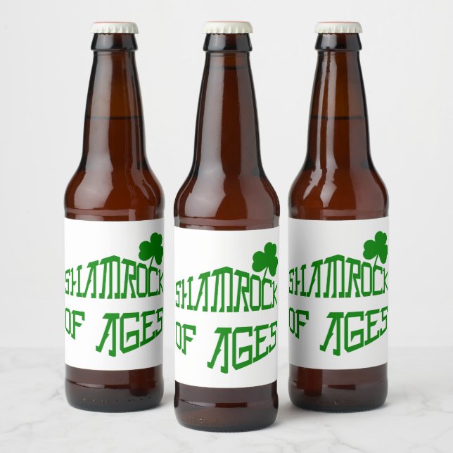 Kleeblatt des Alters Bierflaschenetikett (Flaschen)