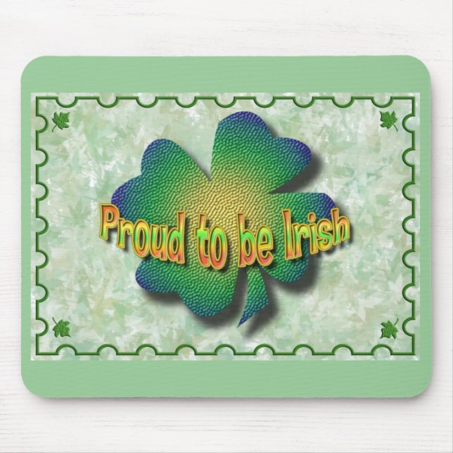 Kleeblatt des irischen Prides Mousepad (Vorne)