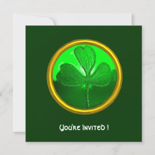 Kleeblatt-Detail aus SAINT PATRICK'S CELTIC HERART Einladung