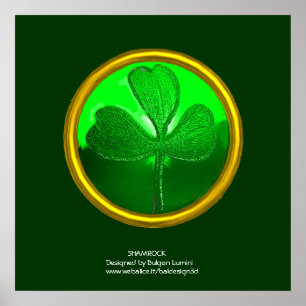Kleeblatt-Detail aus SAINT PATRICK'S CELTIC HERART Poster