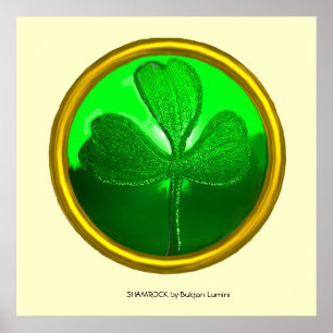 Kleeblatt-Detail aus SAINT PATRICK'S CELTIC HERART Poster