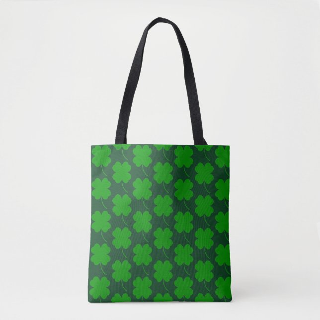 Kleeblatt druckt St. Patrick's Tank Top Tasche (Vorderseite)