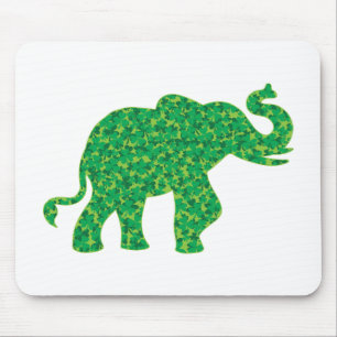 Kleeblatt Elephants Mousepad