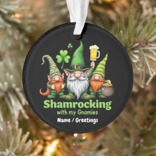 Kleeblatt-Feiern mit meinen Gnomies Lustiges St. P Ornament