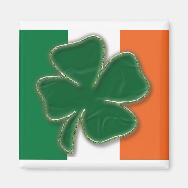 Kleeblatt Flag Magnet (Vorne)