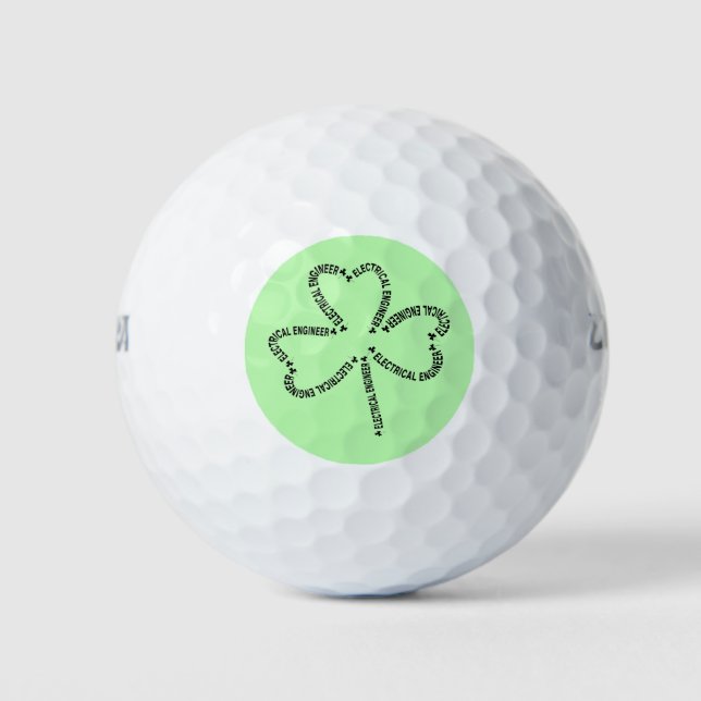 Kleeblatt für den Elektroingenieur Golfball (Vorderseite)