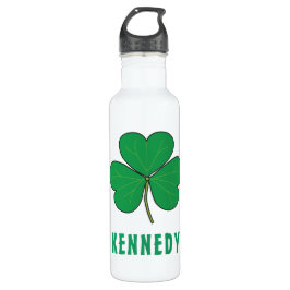 Kleeblatt Green Clover Ireland Celtic Irish Name Edelstahlflasche
