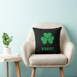 Kleeblatt Green Clover Ireland Celtic Irish Name Kissen