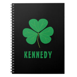 Kleeblatt Green Clover Ireland Celtic Irish Name Notizblock