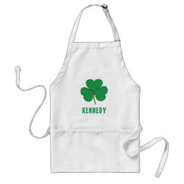 Kleeblatt Green Clover Ireland Celtic Irish Name Schürze