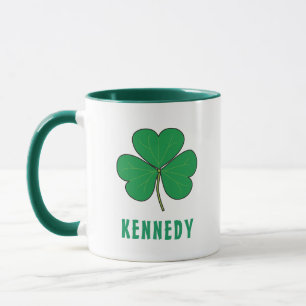 Kleeblatt Green Clover Ireland Celtic Irish Name Tasse