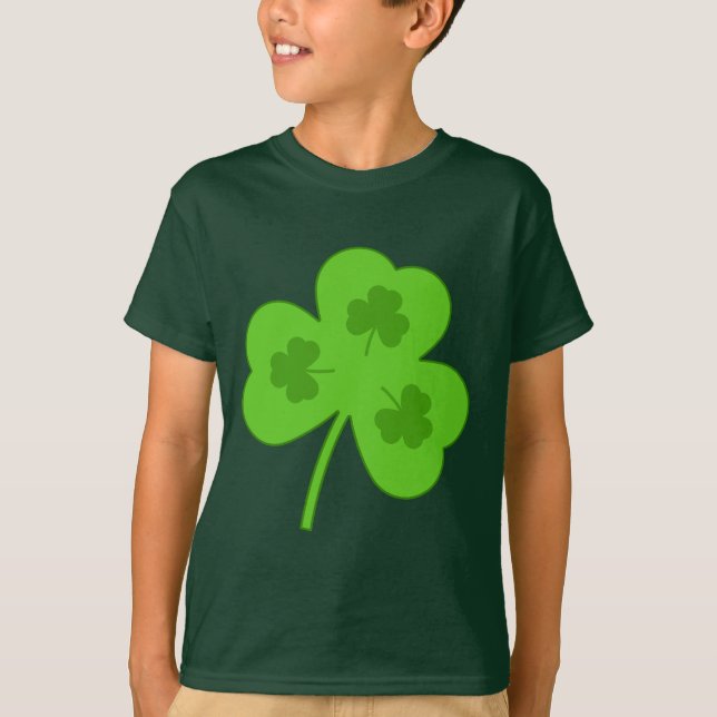 KLEEBLATT GREEN LEAF ST PATRICK'S DAY T - Shirt (Vorderseite)