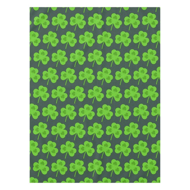 KLEEBLATT GREEN LEAF ST PATRICK'S Day Tischdecke (Vorderseite)