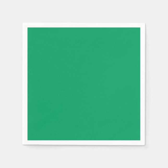 Kleeblatt Green Standard Cocktail Paper Napkin Serviette (Vorderseite)