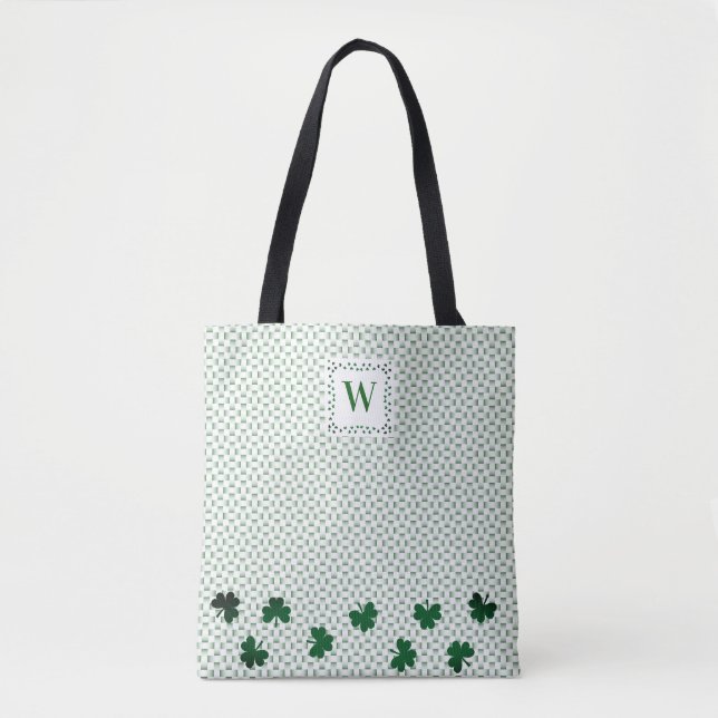 Kleeblatt Green Tote Bag All-Over-Print Tasche (Vorderseite)